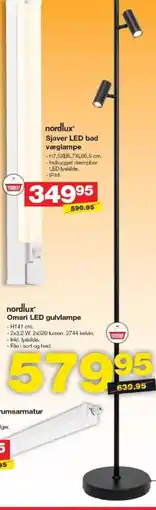 Bauhaus NORDLUX Omari led gulvlampe tilbud