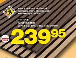 Bauhaus Akustikpanel tilbud