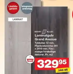 Bauhaus BERRY ALLOC Laminatgulv grand avenue tilbud