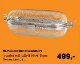XL-BYG Napoleon rotisserikurv tilbud