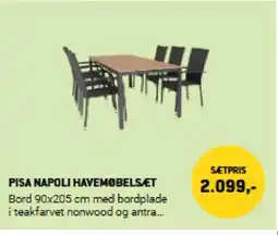 XL-BYG Pisa Napoli havemøbelsæt tilbud