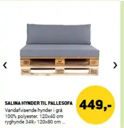 XL-BYG Salina hynder til pallesofa tilbud