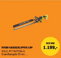 XL-BYG RYOBI Hækkeklipper 18V tilbud