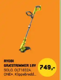 XL-BYG RYOBI Grestrimmer 18V tilbud