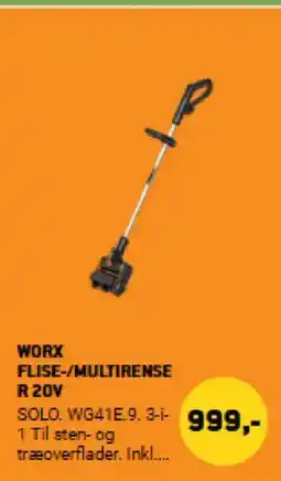 WORX Flise-/multirenser 20V