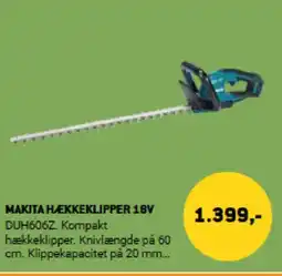 XL-BYG MAKITA Hækkeklipper 18V tilbud