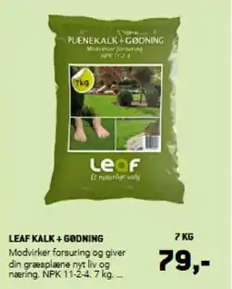 XL-BYG LEAF Kalk + gødning tilbud