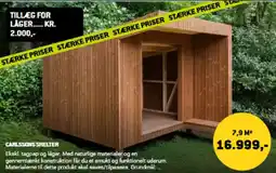 XL-BYG Carlssons shelter tilbud
