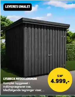 XL-BYG Lysbeck redskabsrum tilbud