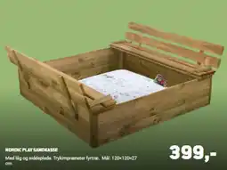 XL-BYG Nordic Play sandkasse tilbud
