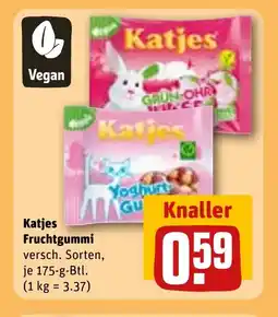 REWE DE KATJES Fruchtgummi tilbud