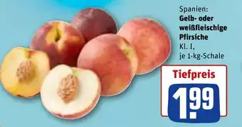 REWE DE Gelb- oder weißfleischige pfirsiche tilbud