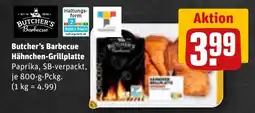 REWE DE BUTCHER'S BARBECUE Hähnchen-grillplatte tilbud