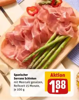 REWE DE Spanischer serrano schinken tilbud