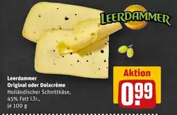 REWE DE LEERDAMMER Original oder delacrème tilbud