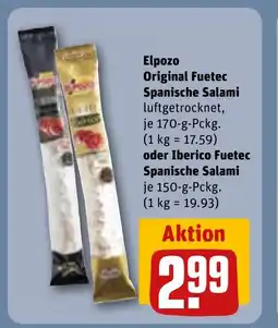 REWE DE ELPOZO Original fuetec spanische salami tilbud