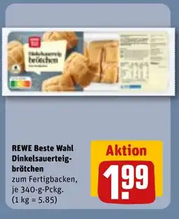 REWE DE REWE Beste wahl dinkelsauerteig- brötchen tilbud
