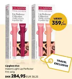 Scandlines Travel Shop CLARINS Lipgloss duo tilbud