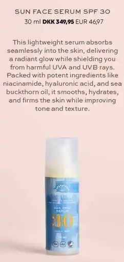 Scandlines Travel Shop RUDOLPH CARE SUN FACE SERUM SPF 30 tilbud