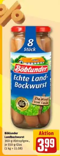 Böklunder Landbockwurst