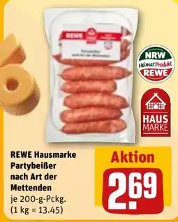 REWE DE REWE Hausmarke Partybeiẞer nach Art der Mettenden tilbud