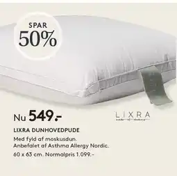 SengeSpecialisten LIXRA DUNHOVEDPUDE tilbud