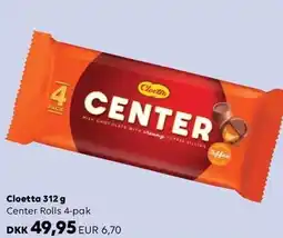 Scandlines Travel Shop Cloetta 312 g Center Rolls 4-pak tilbud