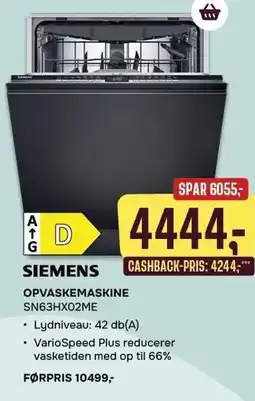 Skousen OPVASKEMASKINE tilbud