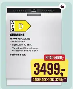 Skousen OPVASKEMASKINE tilbud