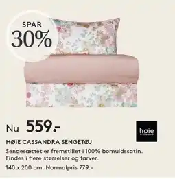 SengeSpecialisten HØIE CASSANDRA SENGETØJ tilbud