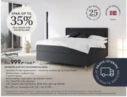 SengeSpecialisten WONDERLAND W11 KONTINENTALSENG tilbud