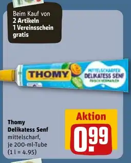 REWE DE THOMY Delikatess Senf tilbud