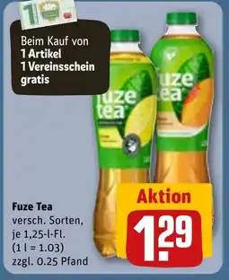 REWE DE Fuze Tea tilbud