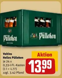 REWE DE Veltins Helles Pülleken tilbud