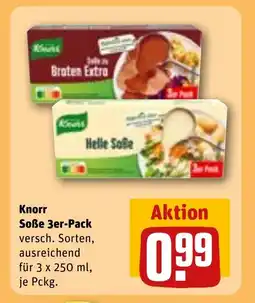 REWE DE KNORR Soße 3er-Pack tilbud