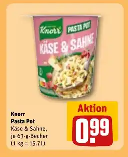 REWE DE KNORR Pasta Pot tilbud