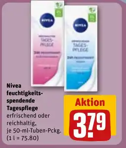 REWE DE NIVEA feuchtigkeits- spendende Tagespflege tilbud