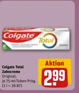 REWE DE COLGATE Total Zahncreme tilbud