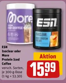 REWE DE ESN Isoclear oder More Protein Iced Coffee tilbud