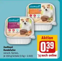 REWE DE ZooRoyal Hundefutter tilbud