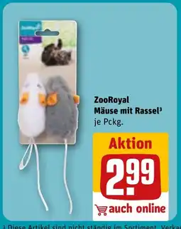 REWE DE ZooRoyal Mäuse mit Rassel³ tilbud