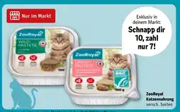 REWE DE ZooRoyal Katzennahrung tilbud