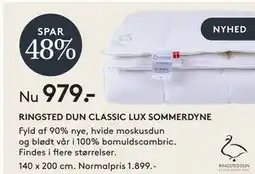 SENG RINGSTED DUN CLASSIC LUX SOMMERDYNE tilbud
