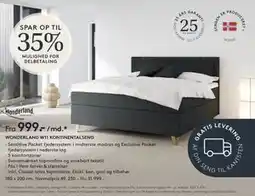 SENG WONDERLAND W11 KONTINENTALSENG tilbud