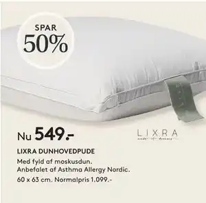 SENG LIXRA DUNHOVEDPUDE tilbud