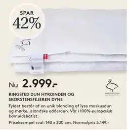 SENG RINGSTED DUN HYRDINDEN OG SKORSTENSFEJEREN DYNE tilbud