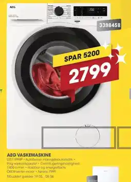Punkt1 AEG VASKEMASKINE tilbud