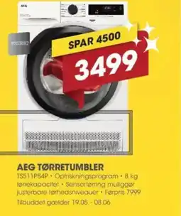 Punkt1 AEG TØRRETUMBLER tilbud