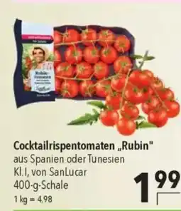Cocktailrispentomaten „Rubin” aus Spanien oder Tunesien