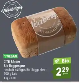 YVEGAN CITTI Bäcker Bio-Roggen pur